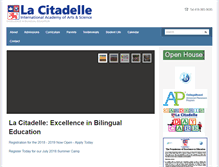 Tablet Screenshot of lacitadelleacademy.com